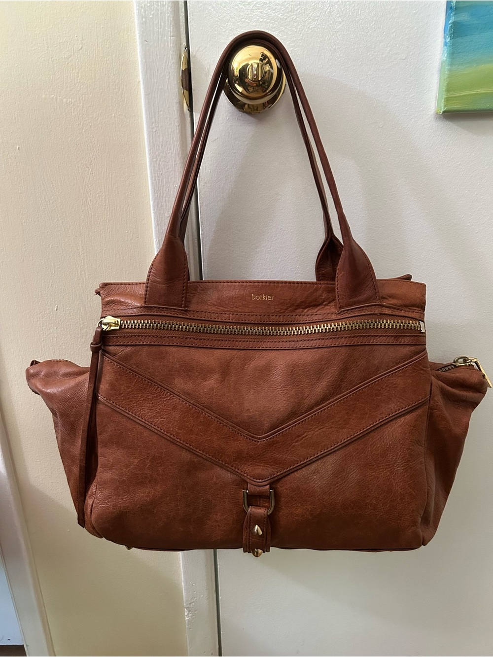 Botkier - Legacy Satchel - Leather with Gold Hardware